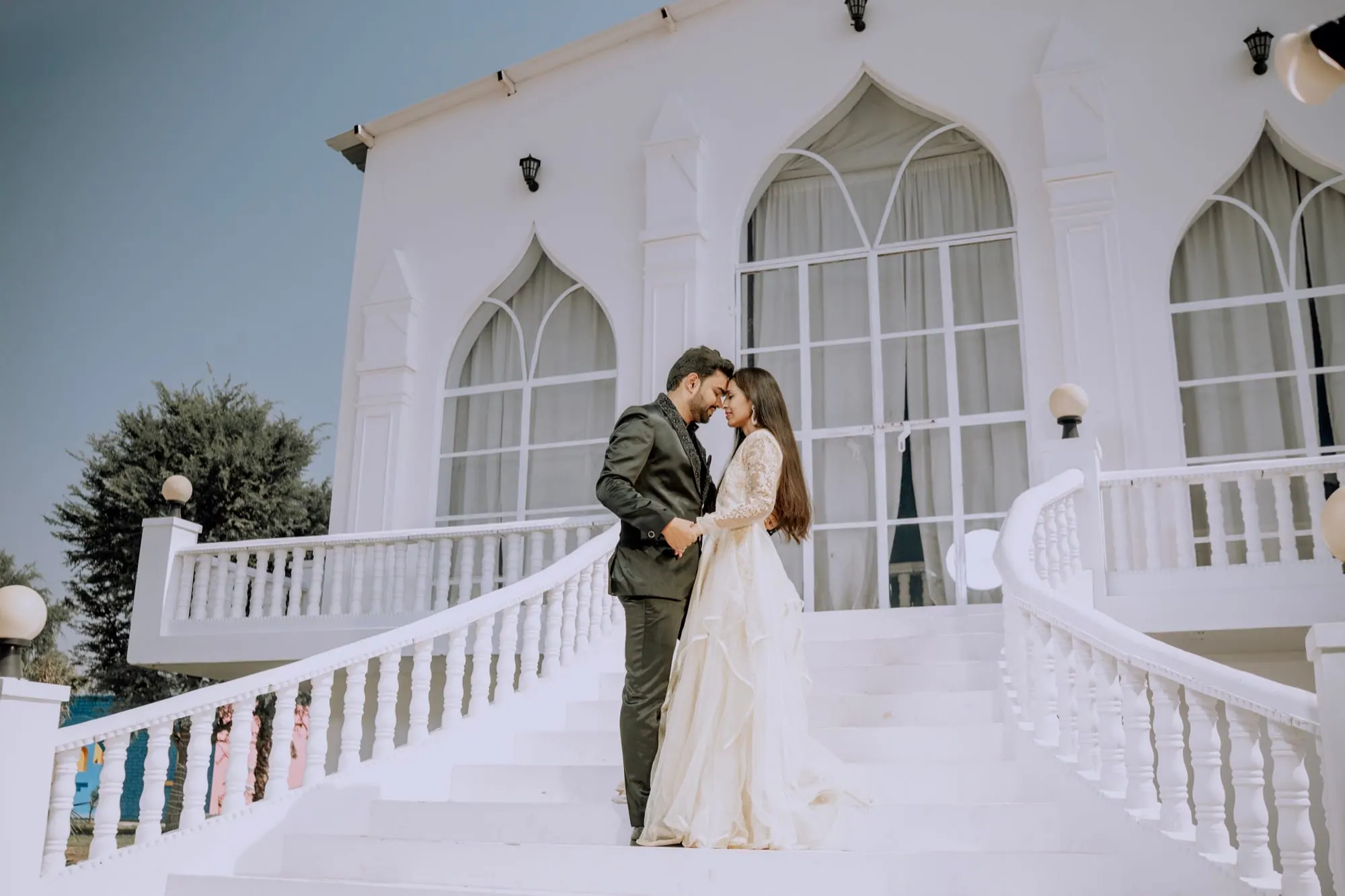 Pre-wedding couple portrait in Rajasthan