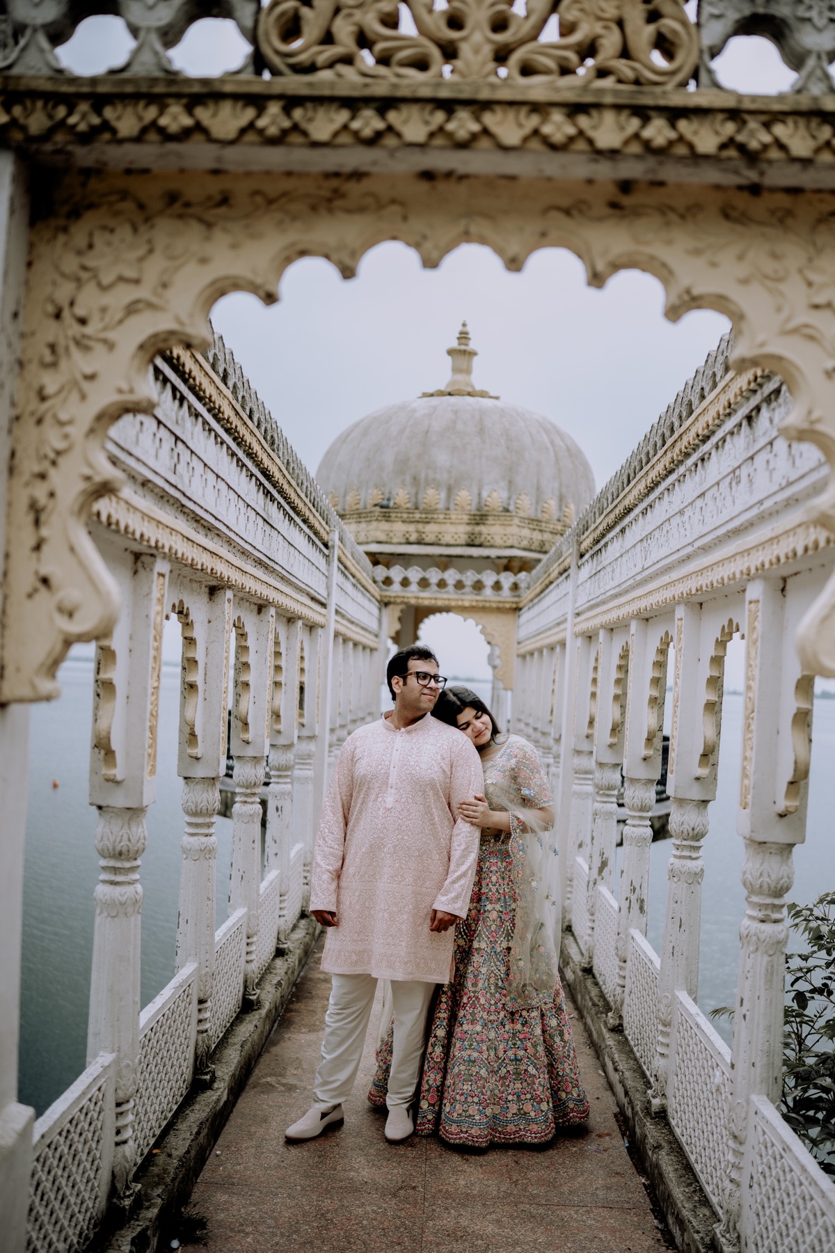 Heritage lake palace pre-wedding portrait by Habib Gauri Photography